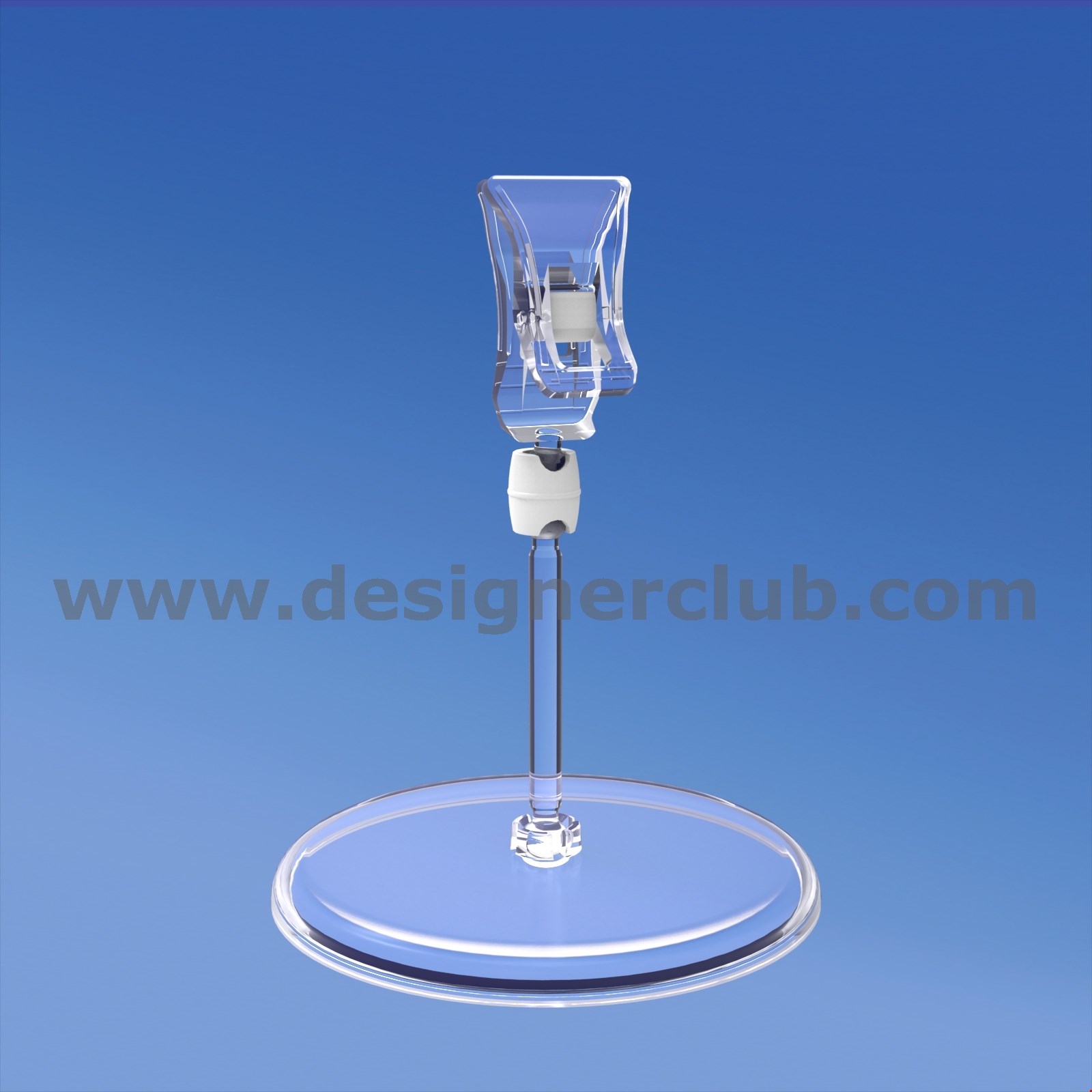 BASE DIAMETRO MM. 85 CON ASTA MM. 50 E MINI PINZA
