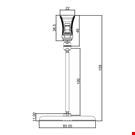 BASE DIAMETRO MM. 85 CON ASTA MM. 100 E MINI PINZA