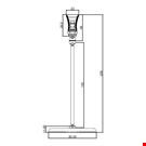 BASE DIAMETRO MM. 85 CON ASTA MM. 150 E MINI PINZA