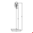BASE DIAMETRO MM. 85 CON ASTA MM. 200 E MINI PINZA