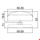 BASE DIAMETRO MM. 50 CON PORTA MESSAGGIO MM. 50