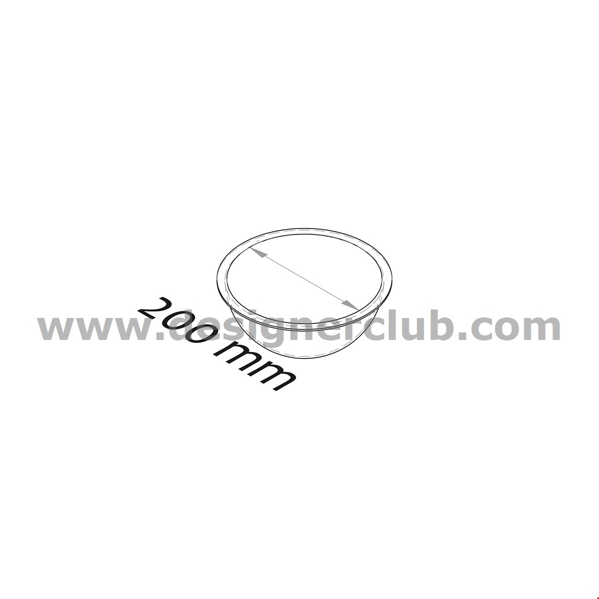 MEZZA SFERA DIAMETRO MM. 200