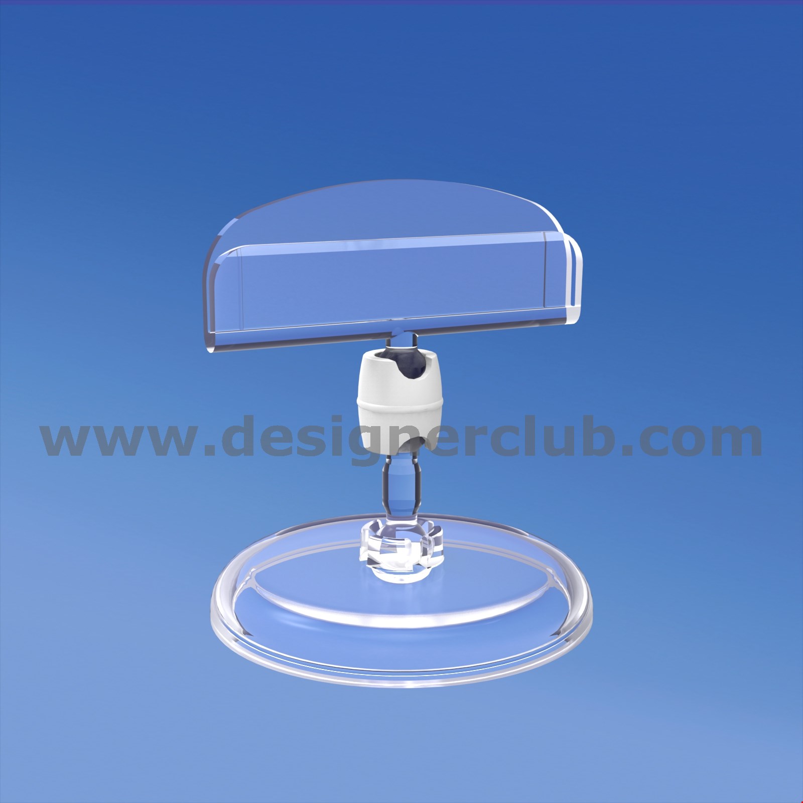 BASE DIAMETRO MM. 50 CON ASTA MM. 15 E PORTA MESSAGGIO MM. 50