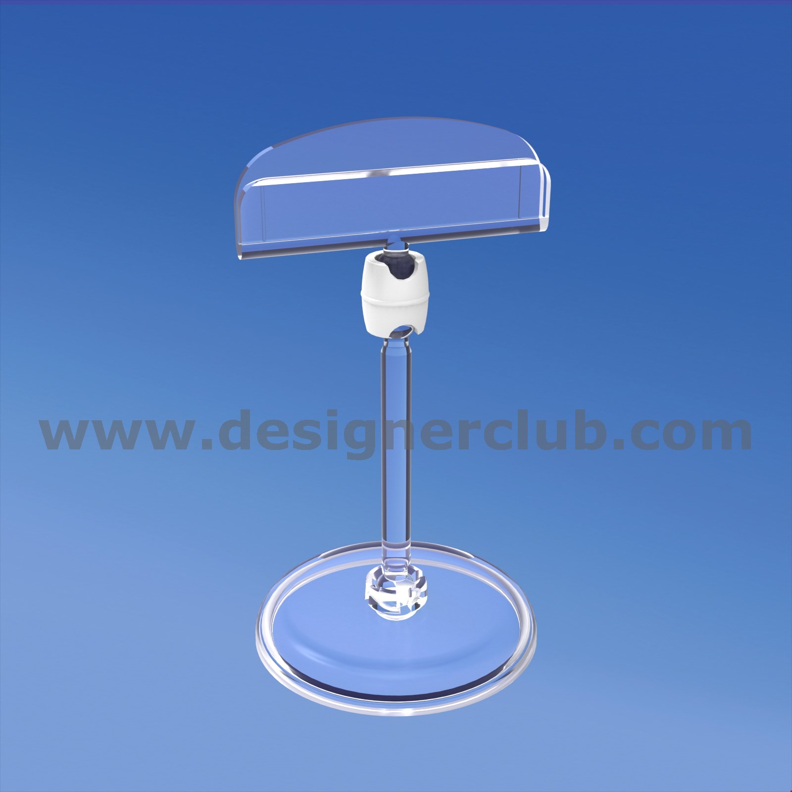 BASE DIAMETRO MM. 50 CON ASTA MM. 50 E PORTA MESSAGGIO MM. 50