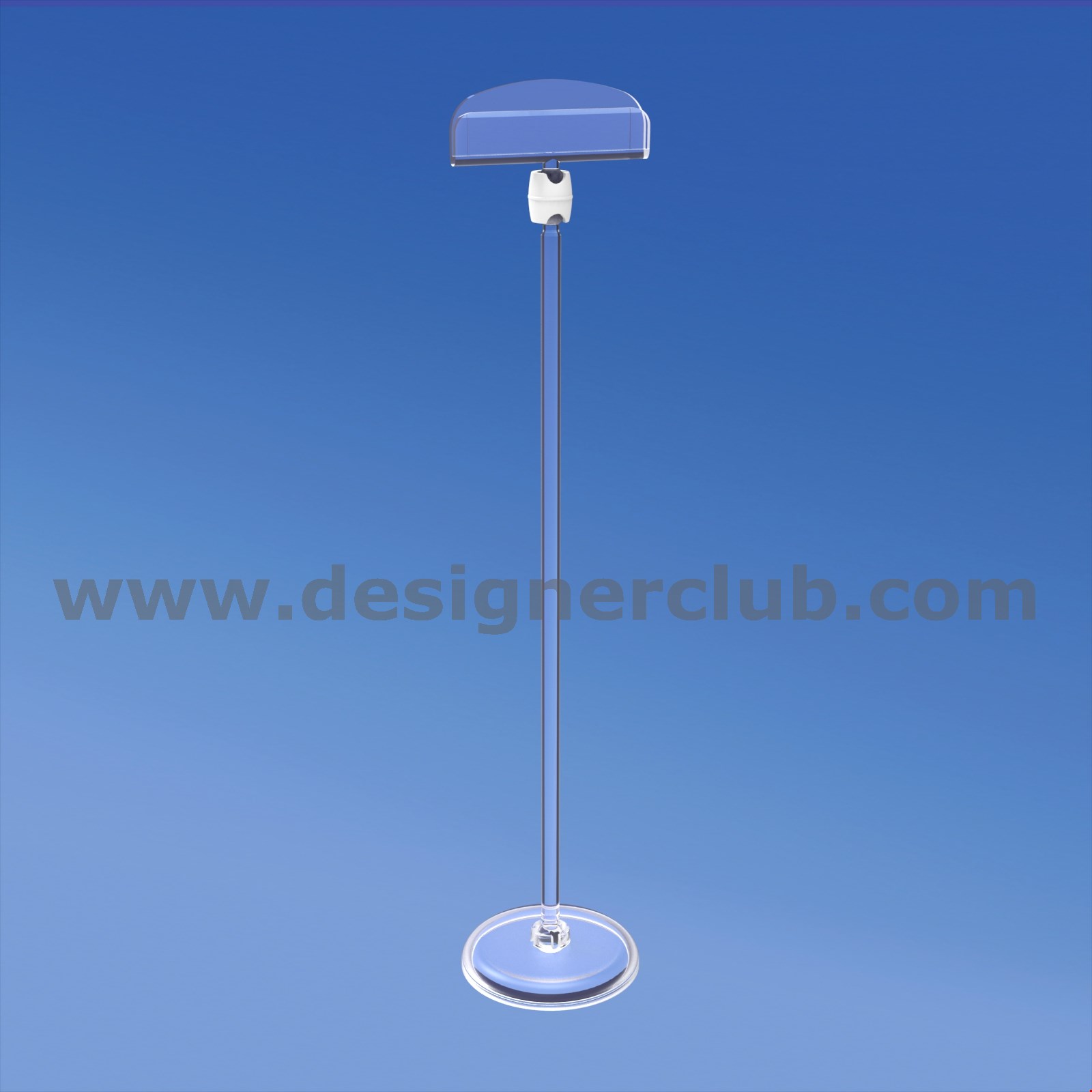 BASE DIAMETRO MM. 50 CON ASTA MM. 200 E PORTA MESSAGGIO MM. 50