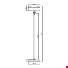 BASE DIAMETRO MM. 50 CON ASTA MM. 200 E PORTA MESSAGGIO MM. 50