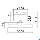 BASE DIAMETRO MM. 50 CON PORTA MESSAGGIO MM. 27
