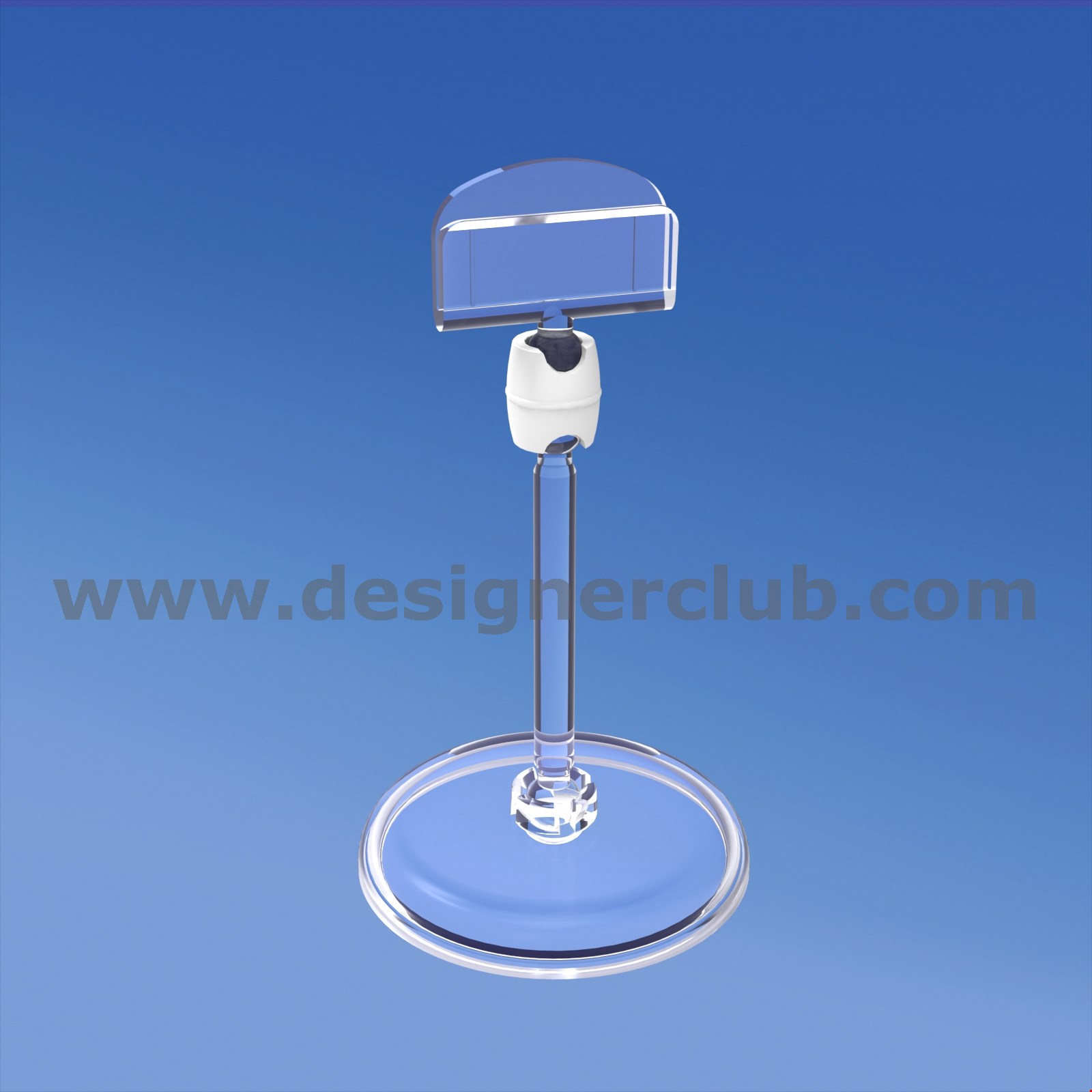BASE DIAMETRO MM. 50 CON ASTA MM. 50 E PORTA MESSAGGIO MM. 27