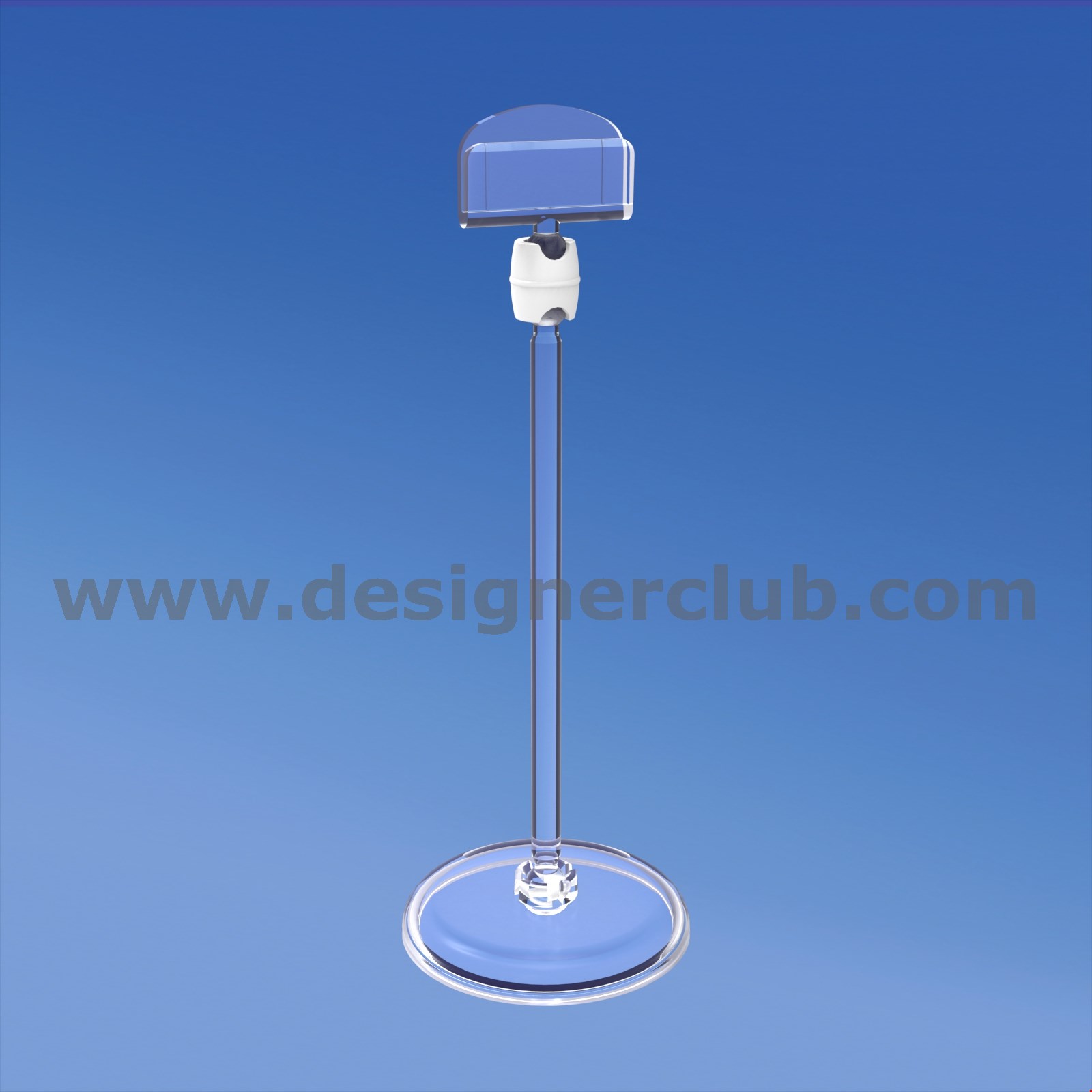 BASE DIAMETRO MM. 50 CON ASTA MM. 100 E PORTA MESSAGGIO MM. 27