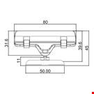 BASE DIAMETRO MM. 50 CON PORTA MESSAGGIO A PINZA MM. 80