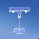 BASE DIAMETRO MM. 50 CON ASTA MM. 50 E PORTA MESSAGGIO A PINZA MM. 80