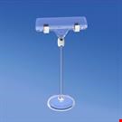 BASE DIAMETRO MM. 50 CON ASTA MM. 100 E PORTA MESSAGGIO A PINZA MM. 80