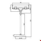 BASE DIAMETRO MM. 50 CON ASTA MM. 100 E PORTA MESSAGGIO A PINZA MM. 80