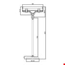 BASE DIAMETRO MM. 50 CON ASTA MM. 150 E PORTA MESSAGGIO A PINZA MM. 80