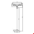 BASE DIAMETRO MM. 50 CON ASTA MM. 200 E PORTA MESSAGGIO A PINZA MM. 80