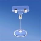 BASE DIAMETRO MM. 50 CON ASTA MM. 50 E PORTA MESSAGGIO A PINZA MM. 56