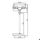 BASE DIAMETRO MM. 50 CON ASTA MM. 100 E PORTA MESSAGGIO A PINZA MM. 56
