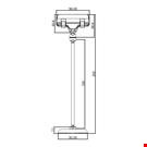 BASE DIAMETRO MM. 50 CON ASTA MM. 150 E PORTA MESSAGGIO A PINZA MM. 56