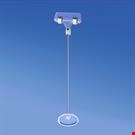 BASE DIAMETRO MM. 50 CON ASTA MM. 200 E PORTA MESSAGGIO A PINZA MM. 56