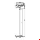 BASE DIAMETRO MM. 50 CON ASTA MM. 200 E PORTA MESSAGGIO A PINZA MM. 56