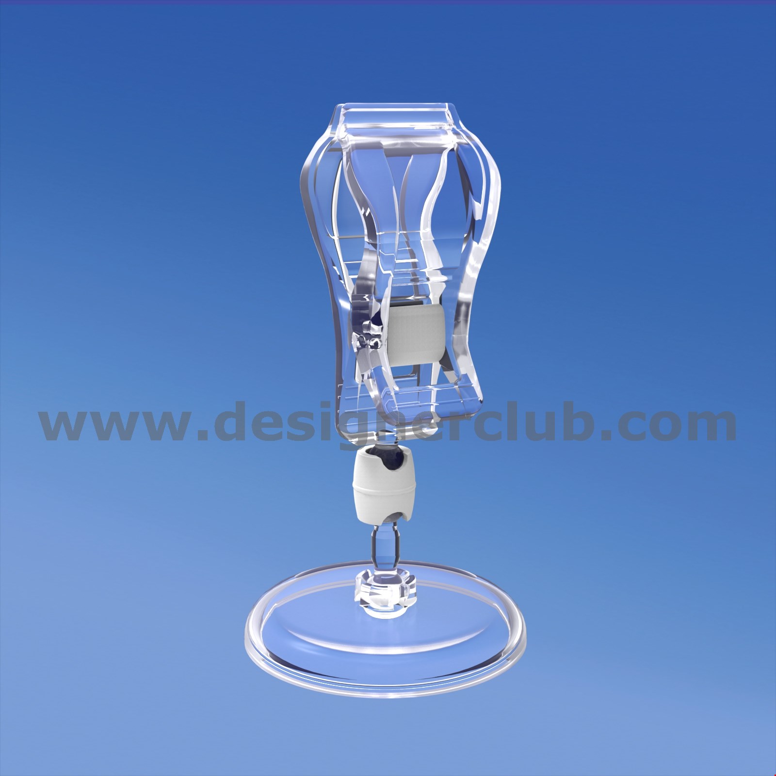 BASE DIAMETRO MM. 50 CON ASTA MM. 15 E PINZA