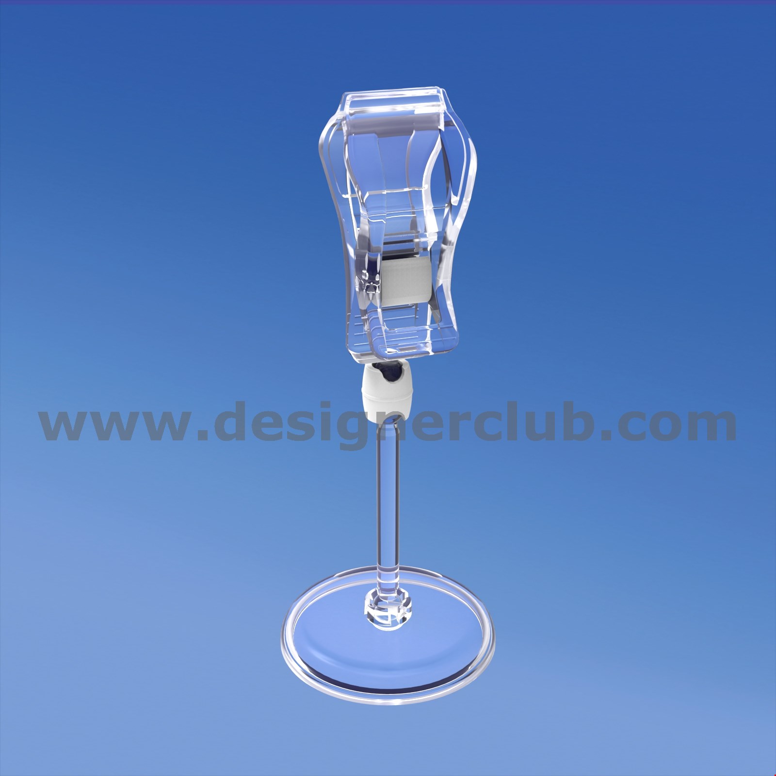 BASE DIAMETRO MM. 50 CON ASTA MM. 50 E PINZA