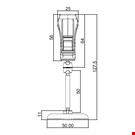 BASE DIAMETRO MM. 50 CON ASTA MM. 50 E PINZA