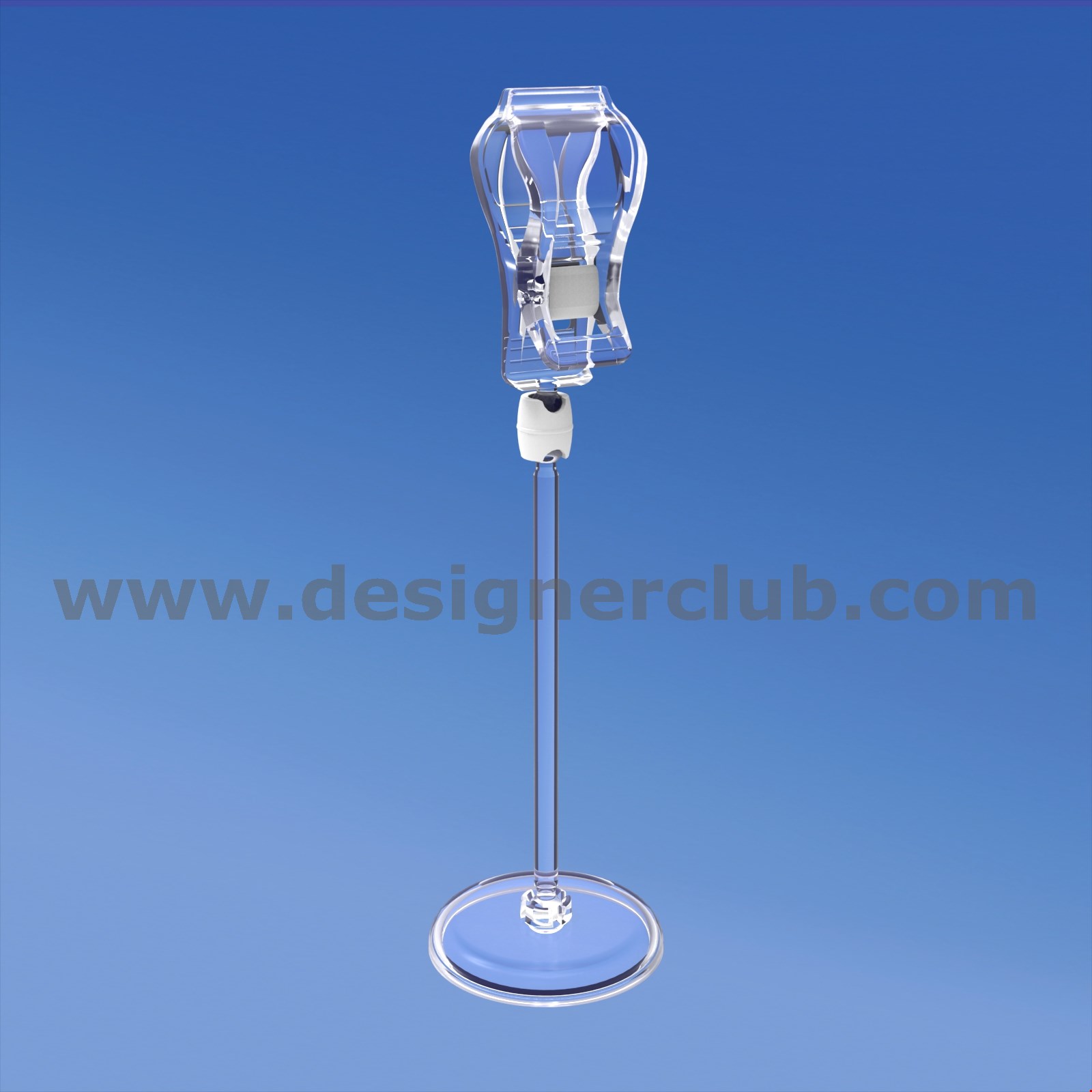 BASE DIAMETRO MM. 50 CON ASTA MM. 100 E PINZA