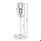 BASE DIAMETRO MM. 50 CON ASTA MM. 100 E PINZA
