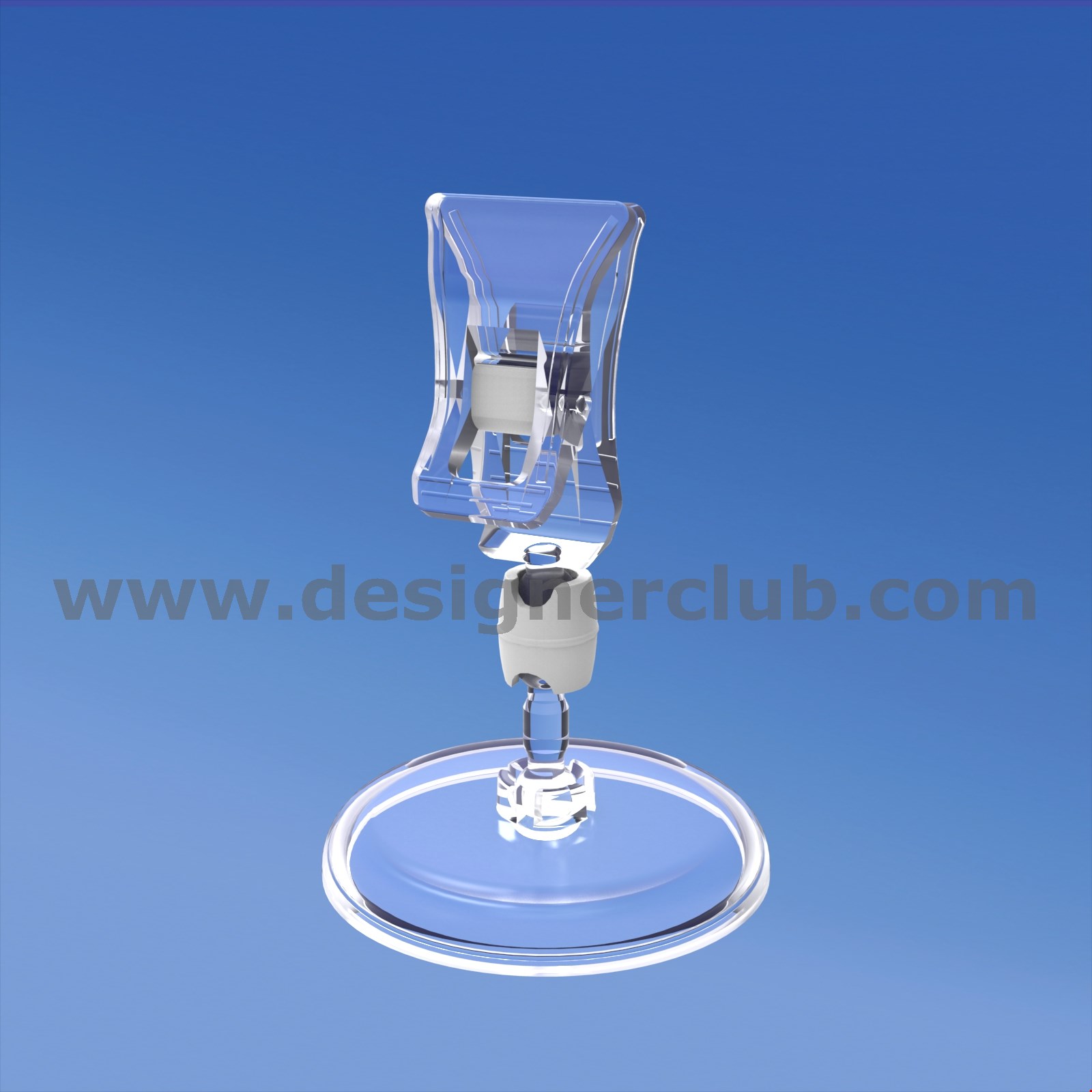 BASE DIAMETRO MM. 50 CON ASTA MM. 15 E MINI PINZA