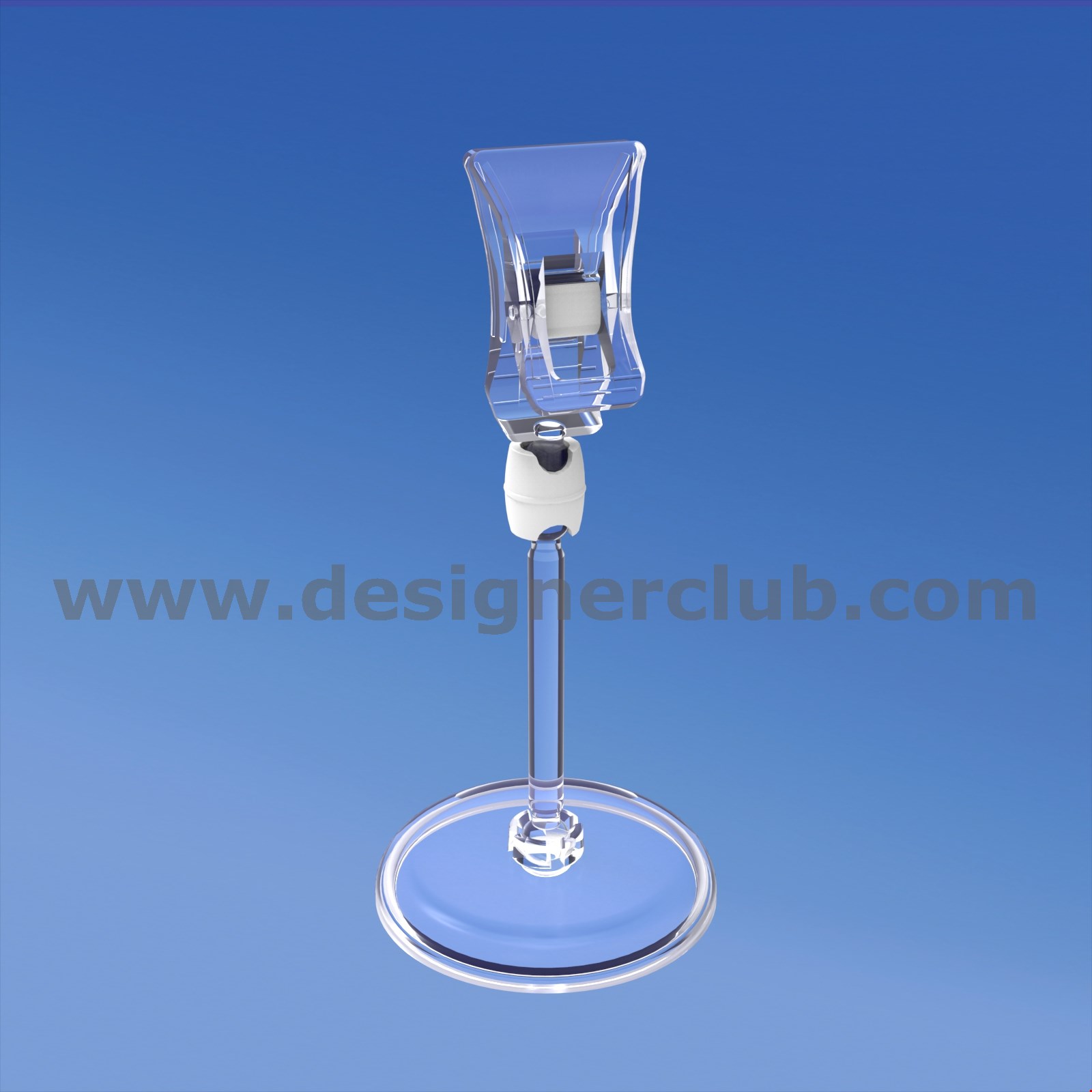 BASE DIAMETRO MM. 50 CON ASTA MM. 50 E MINI PINZA
