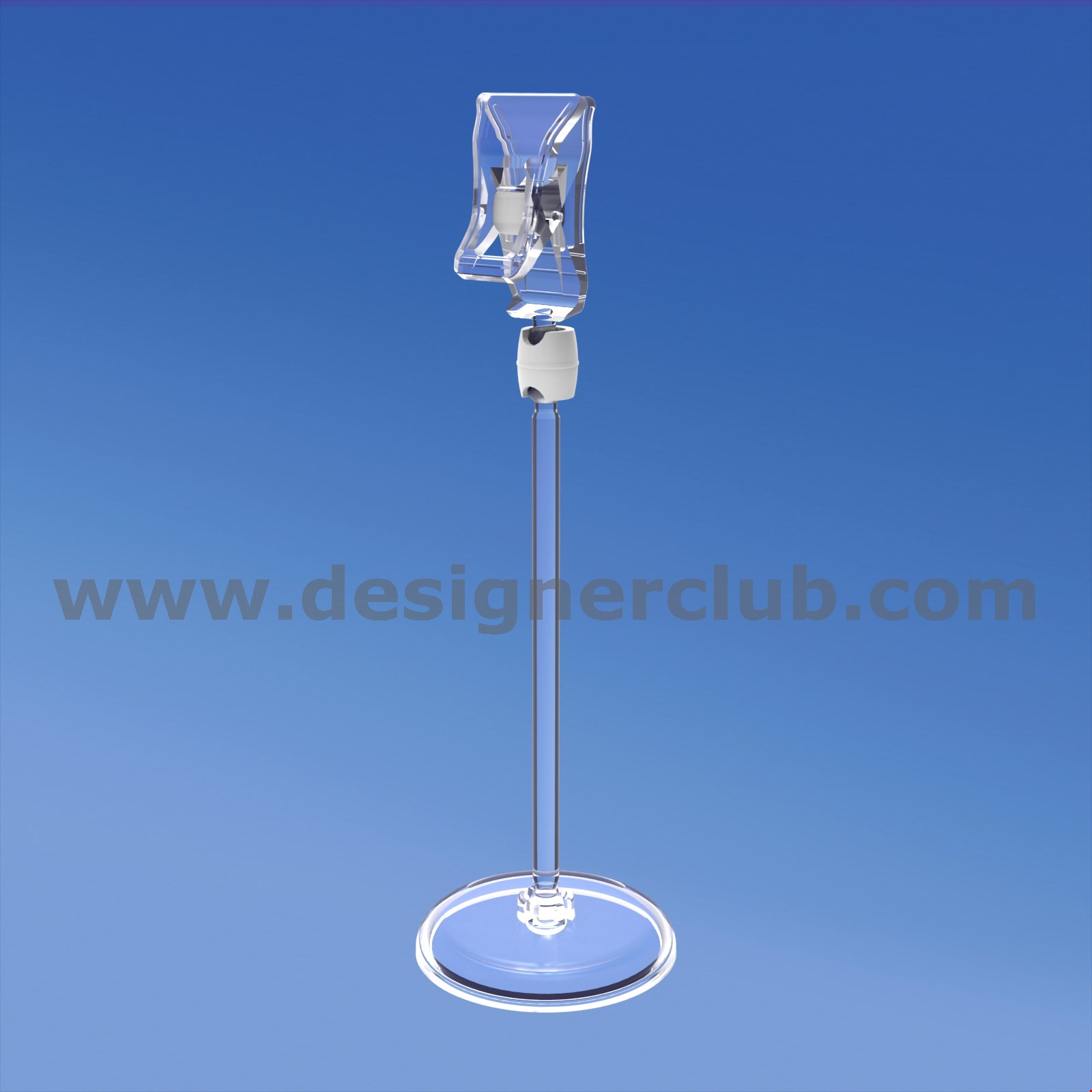 BASE DIAMETRO MM. 50 CON ASTA MM. 100 E MINI PINZA