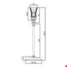 BASE DIAMETRO MM. 50 CON ASTA MM. 100 E MINI PINZA