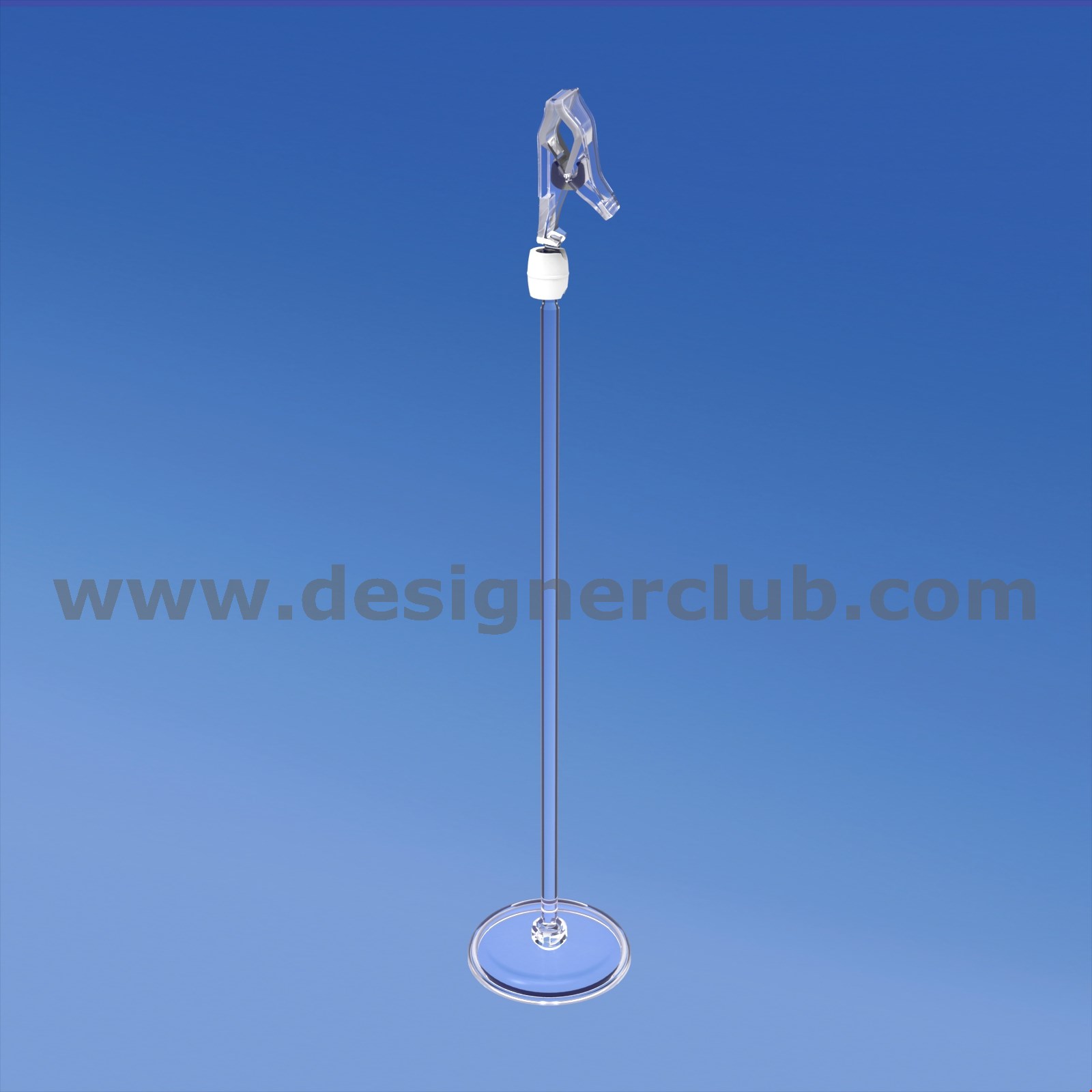 BASE DIAMETRO MM. 50 CON ASTA MM. 200 E MINI PINZA