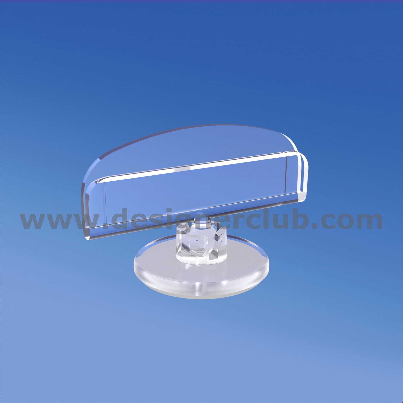 MINI BASE ADESIVA DIAMETRO MM. 30 CON PORTA MESSAGGIO MM. 50