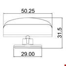 MINI BASE ADESIVA DIAMETRO MM. 30 CON PORTA MESSAGGIO MM. 50
