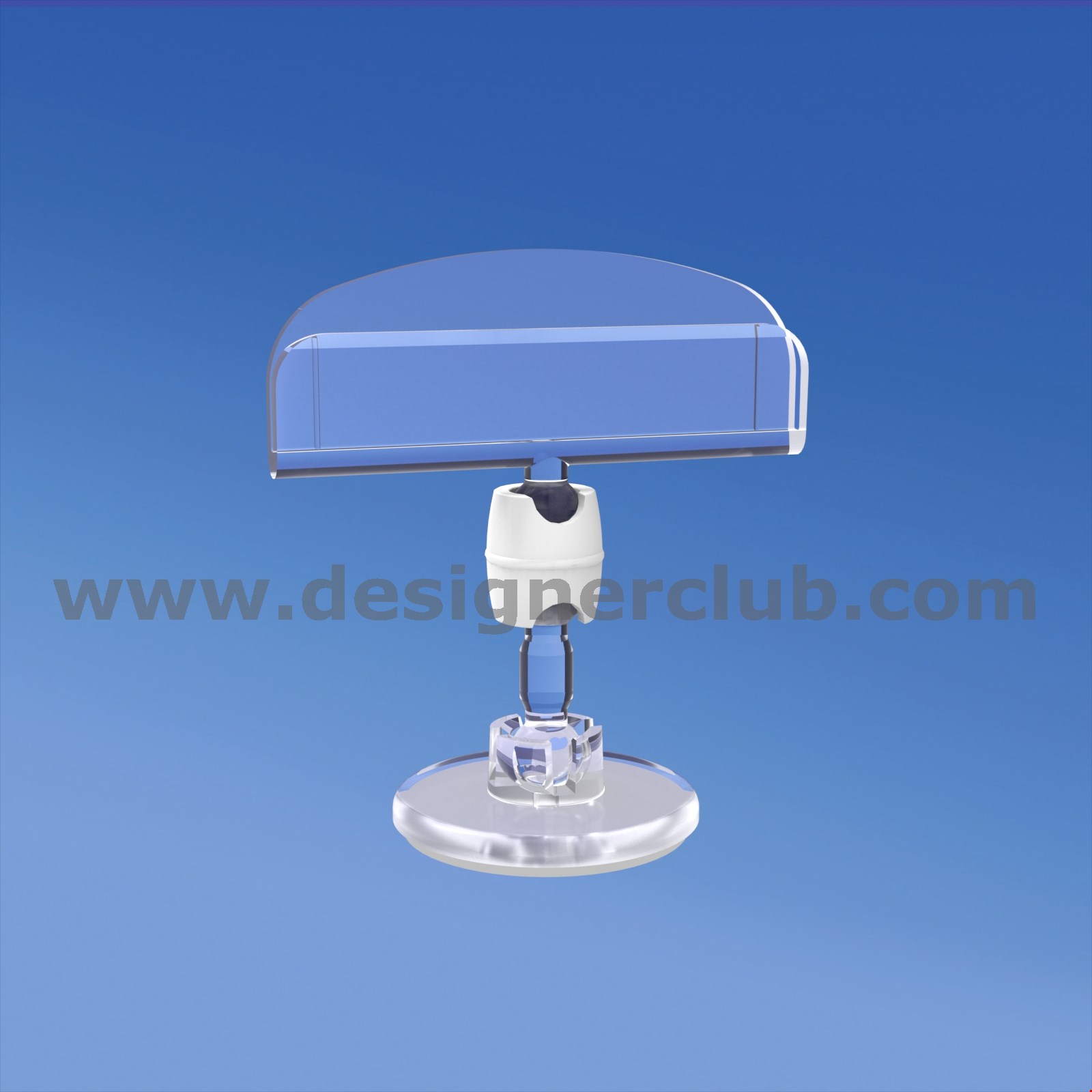 MINI BASE ADESIVA DIAMETRO MM. 30 CON ASTA MM. 15 E PORTA MESSAGGIO MM. 50