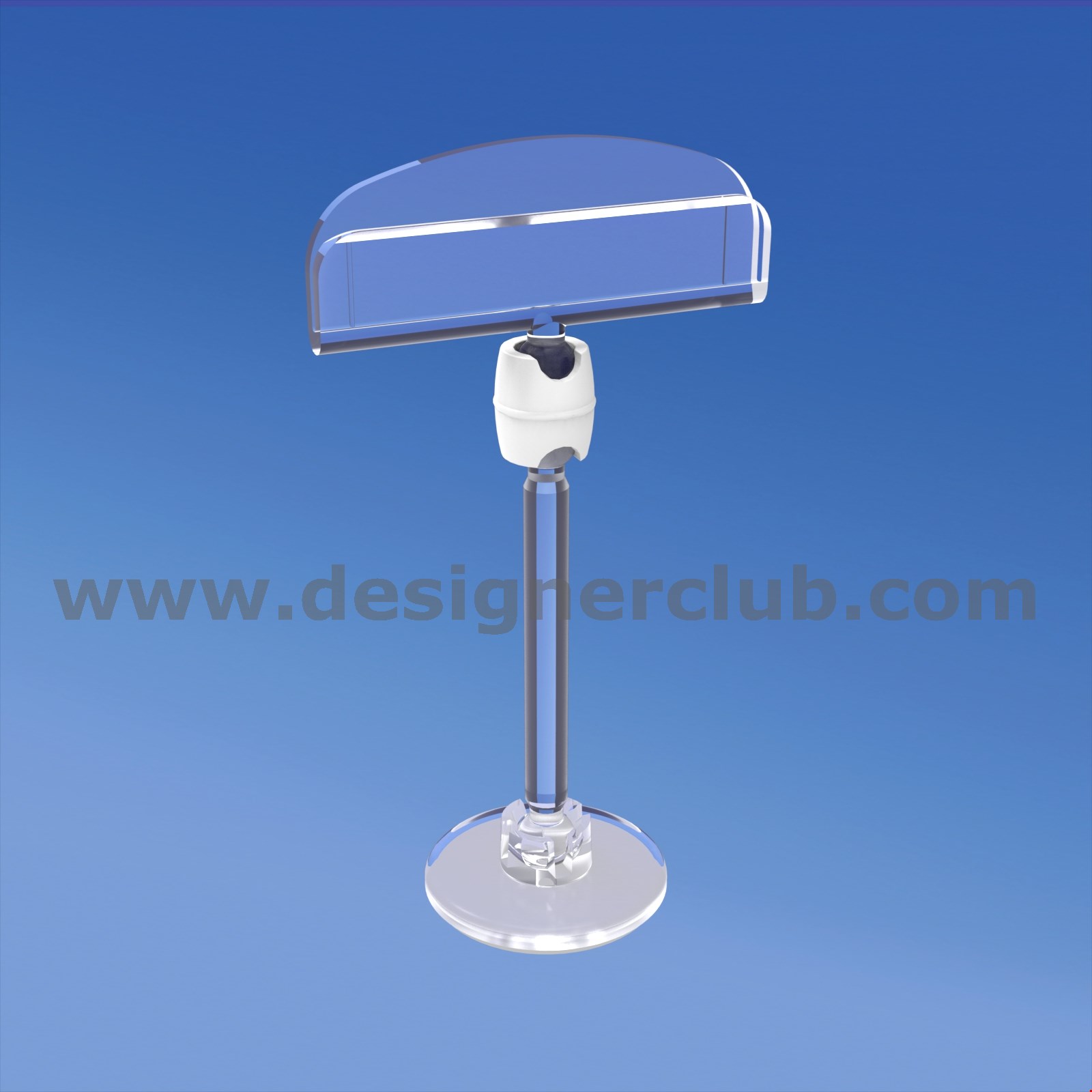 MINI BASE ADESIVA DIAMETRO MM. 30 CON ASTA MM. 50 E PORTA MESSAGGIO MM. 50