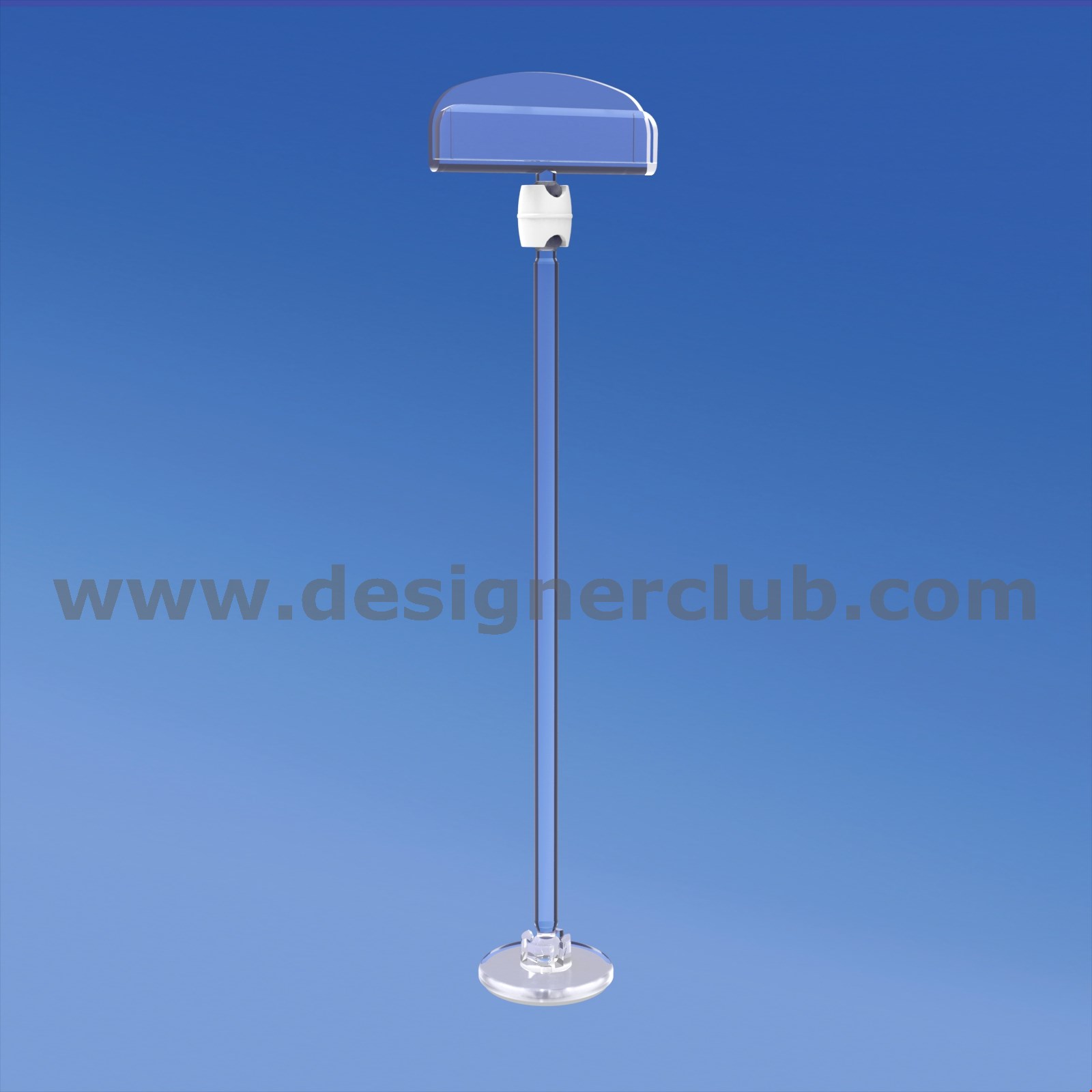 MINI BASE ADESIVA DIAMETRO MM. 30 CON ASTA MM. 150 E PORTA MESSAGGIO MM. 50