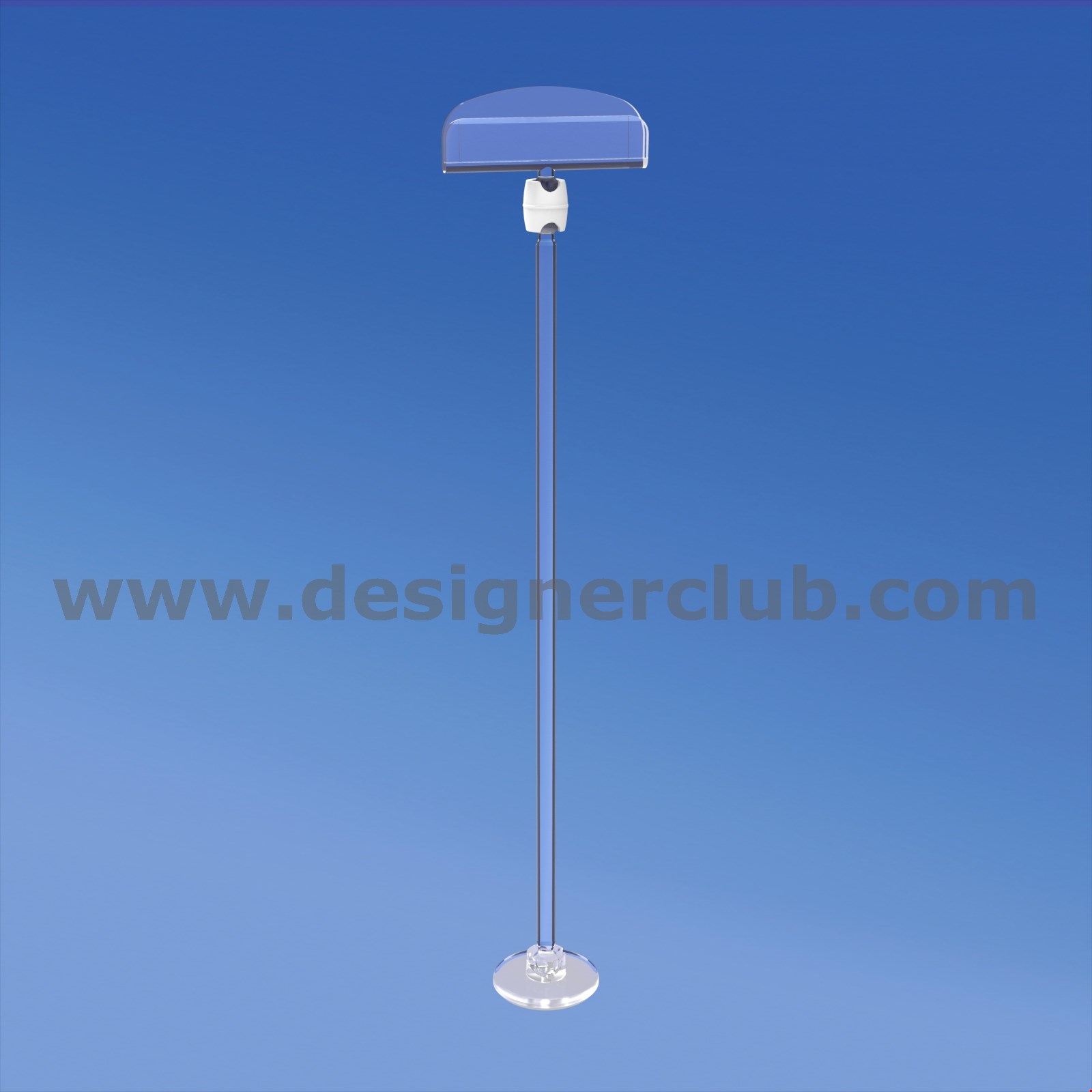 MINI BASE ADESIVA DIAMETRO MM. 30 CON ASTA MM. 200 E PORTA MESSAGGIO MM. 50