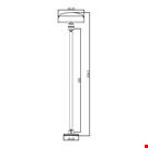 MINI BASE ADESIVA DIAMETRO MM. 30 CON ASTA MM. 200 E PORTA MESSAGGIO MM. 50