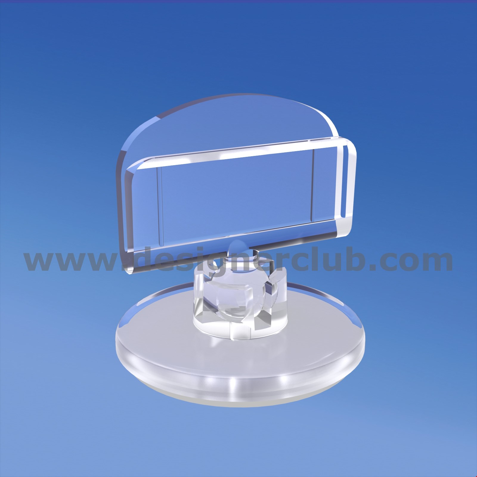 MINI BASE ADESIVA DIAMETRO MM. 30 CON PORTA MESSAGGIO MM. 27