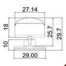 MINI BASE ADESIVA DIAMETRO MM. 30 CON PORTA MESSAGGIO MM. 27