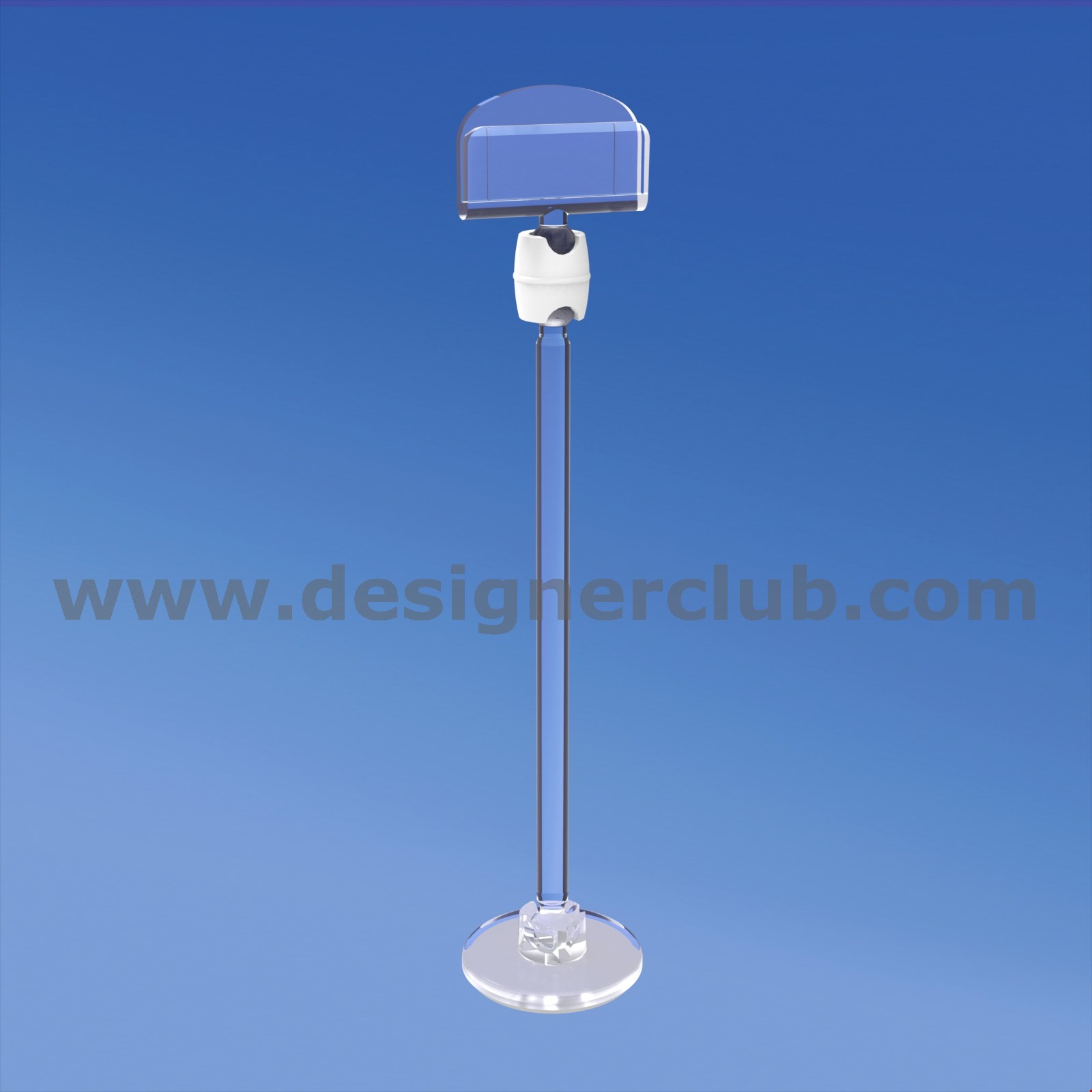 MINI BASE ADESIVA DIAMETRO MM. 30 CON ASTA MM. 100 E PORTA MESSAGGIO MM. 27