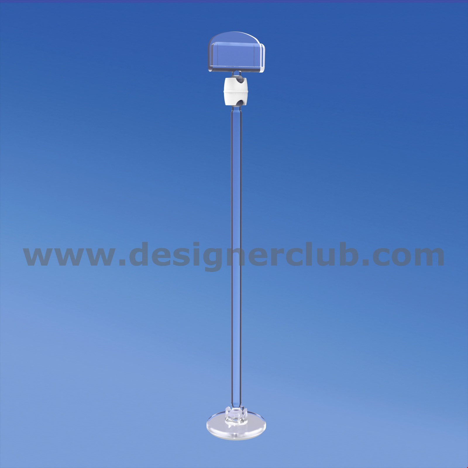 MINI BASE ADESIVA DIAMETRO MM. 30 CON ASTA MM. 150 E PORTA MESSAGGIO MM. 27