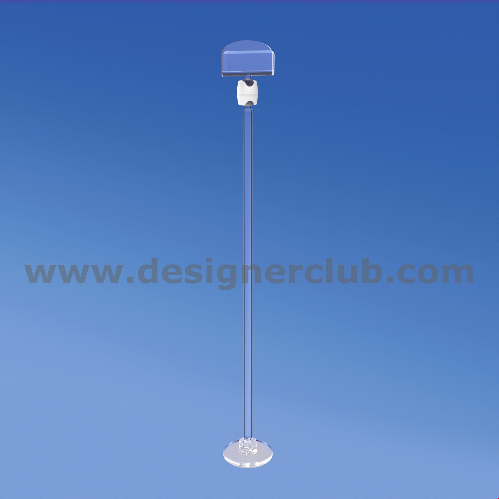 MINI BASE ADESIVA DIAMETRO MM. 30 CON ASTA MM. 200 E PORTA MESSAGGIO MM. 27