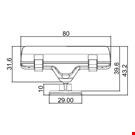 MINI BASE ADESIVA DIAMETRO MM. 30 CON PORTA MESSAGGIO A PINZA MM. 80