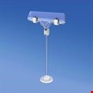 MINI BASE ADESIVA DIAMETRO MM. 30 CON ASTA MM. 100 E PORTA MESSAGGIO A PINZA MM. 80