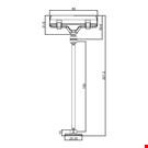 MINI BASE ADESIVA DIAMETRO MM. 30 CON ASTA MM. 150 E PORTA MESSAGGIO A PINZA MM. 80