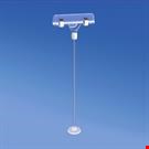 MINI BASE ADESIVA DIAMETRO MM. 30 CON ASTA MM. 200 E PORTA MESSAGGIO A PINZA MM. 80